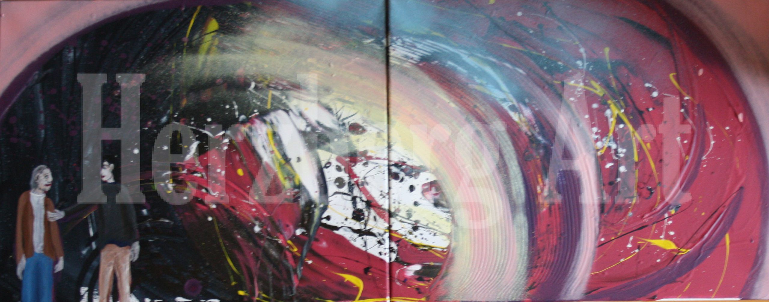 Alt undJung 100x 40 cm