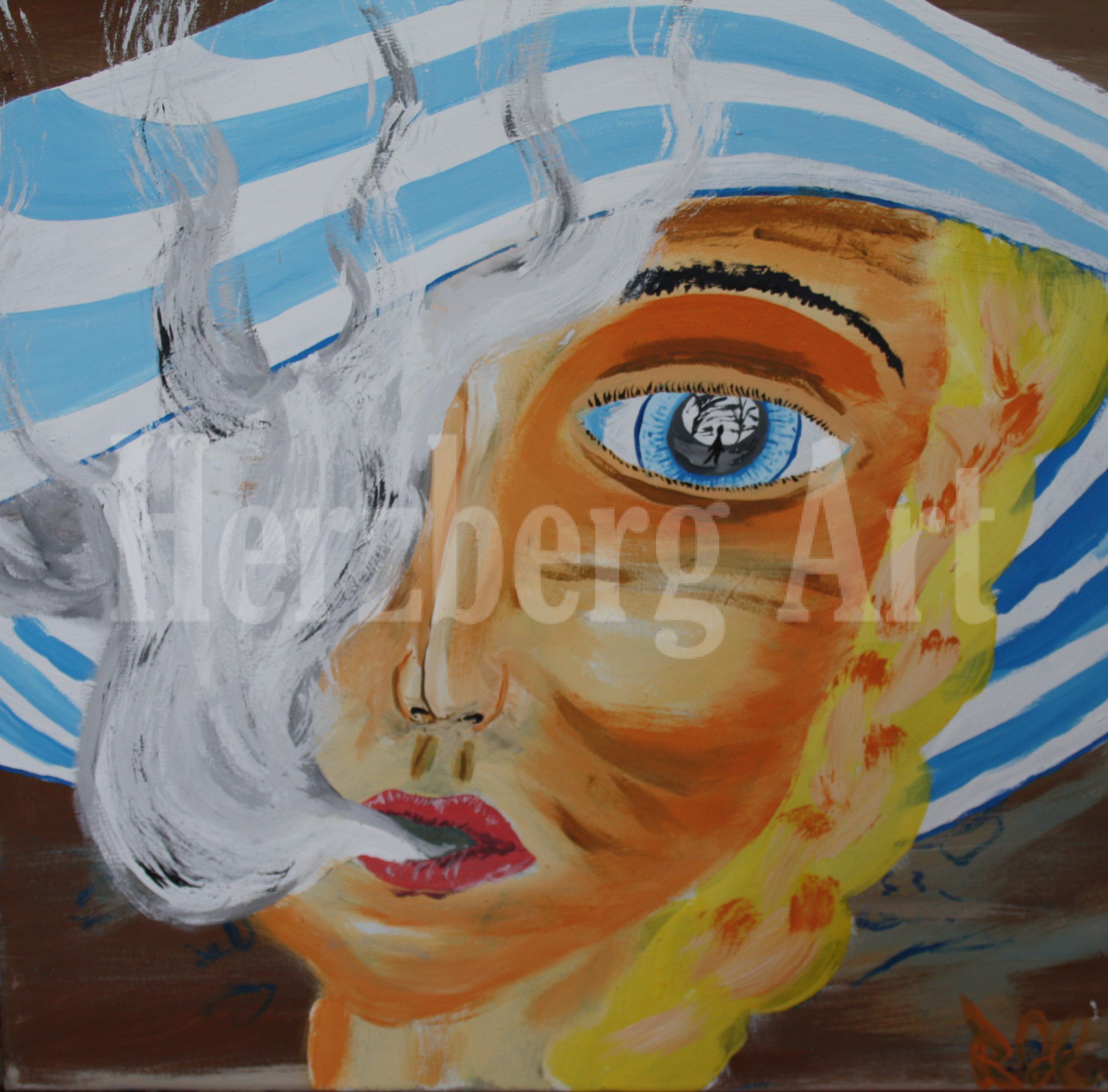Blick in dich selbst 50x50 cm