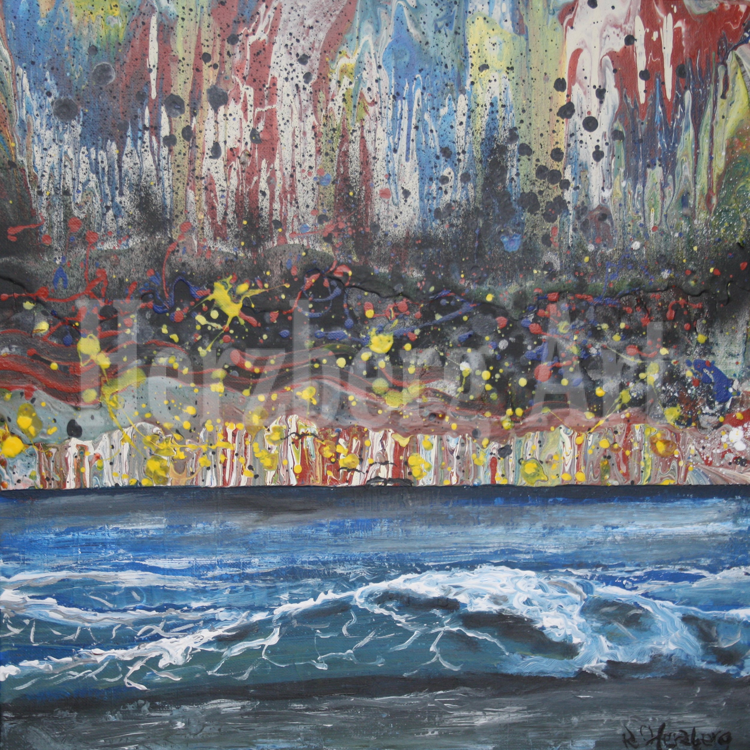 Lichtspiel des Meeres 50x50 cm