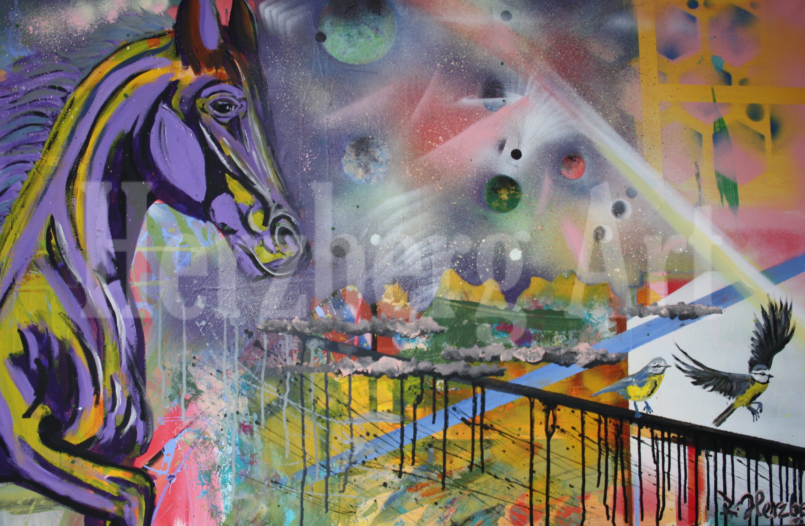 Ruf nach Freiheit 75x 115 cm