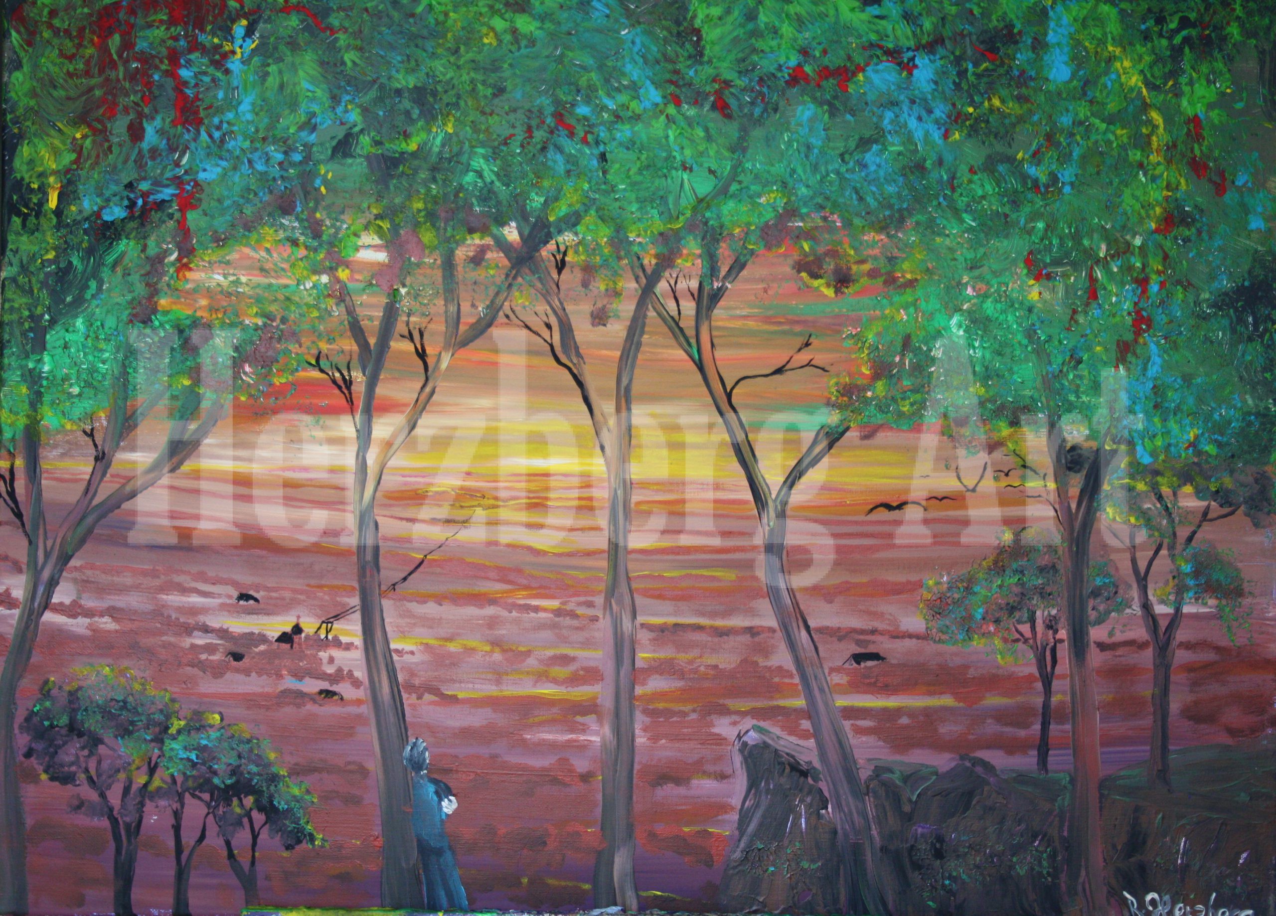 Sonnenuntergang 60x80 cm