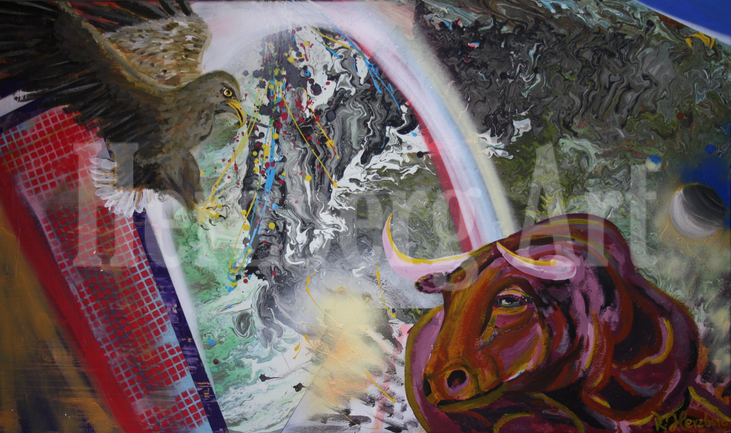 Stierkampf 70x120 cm