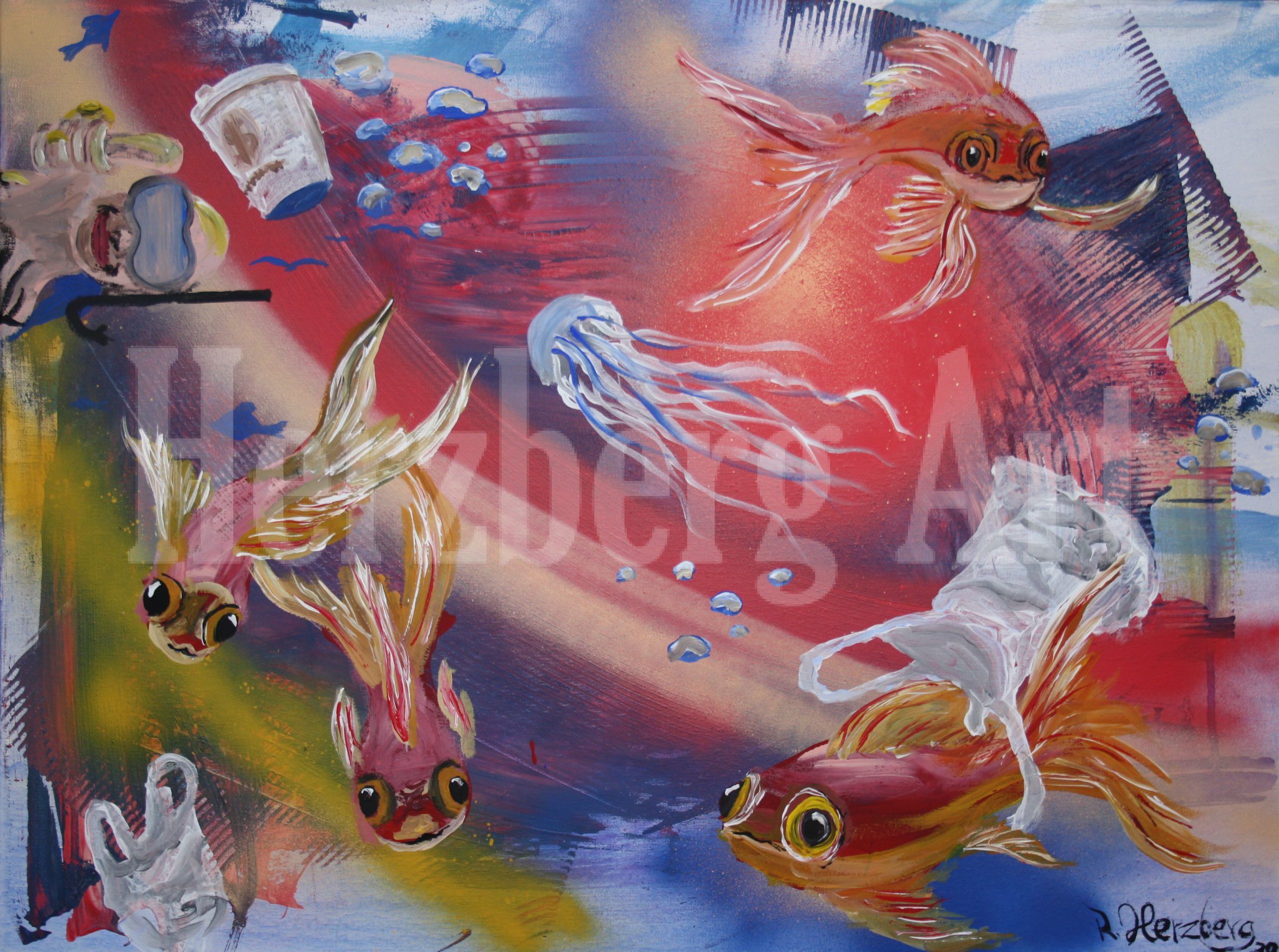 Tauchgang 60x80 cm
