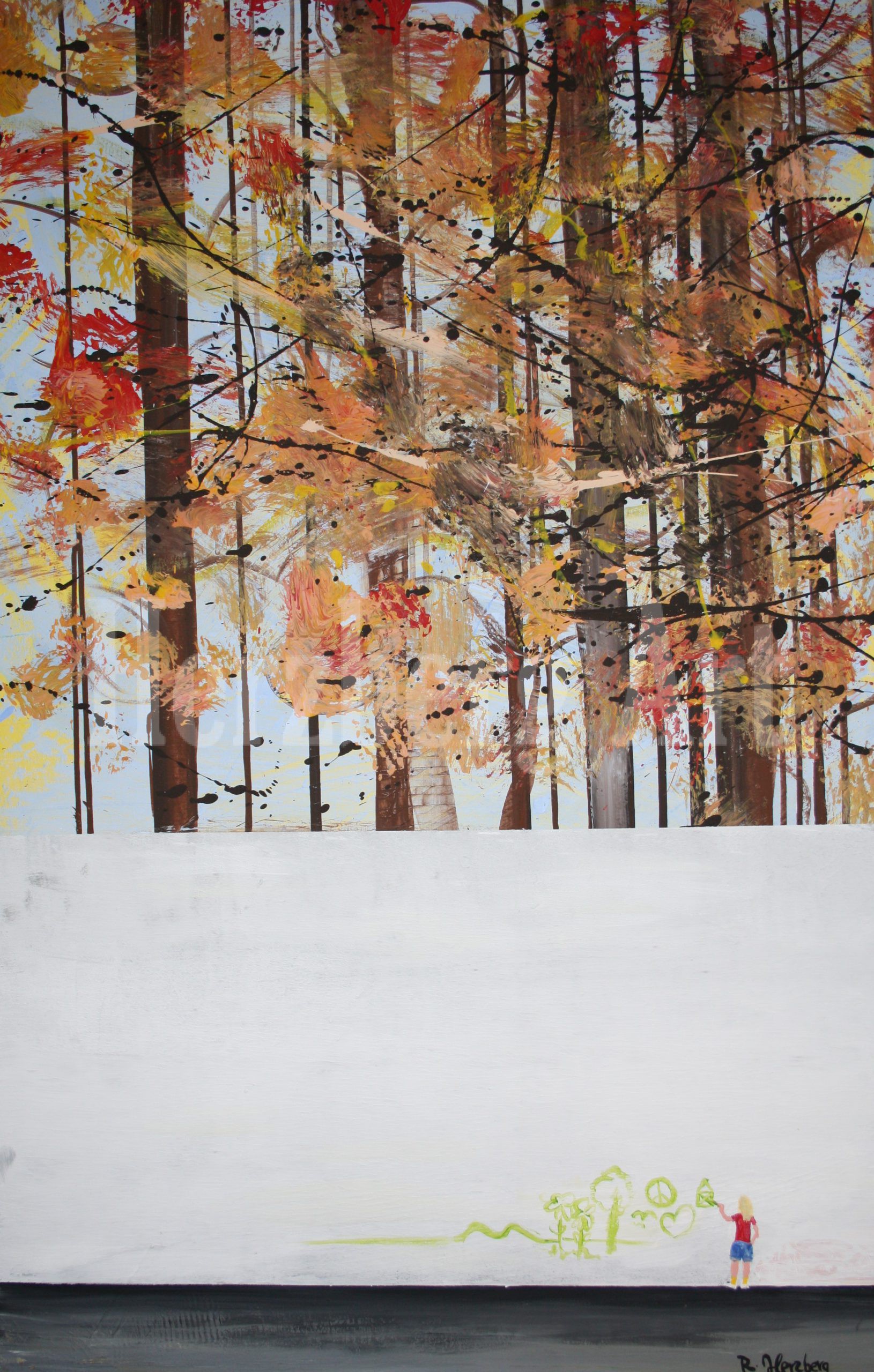 Wo ist die Natur geblieben 115x 75 cm