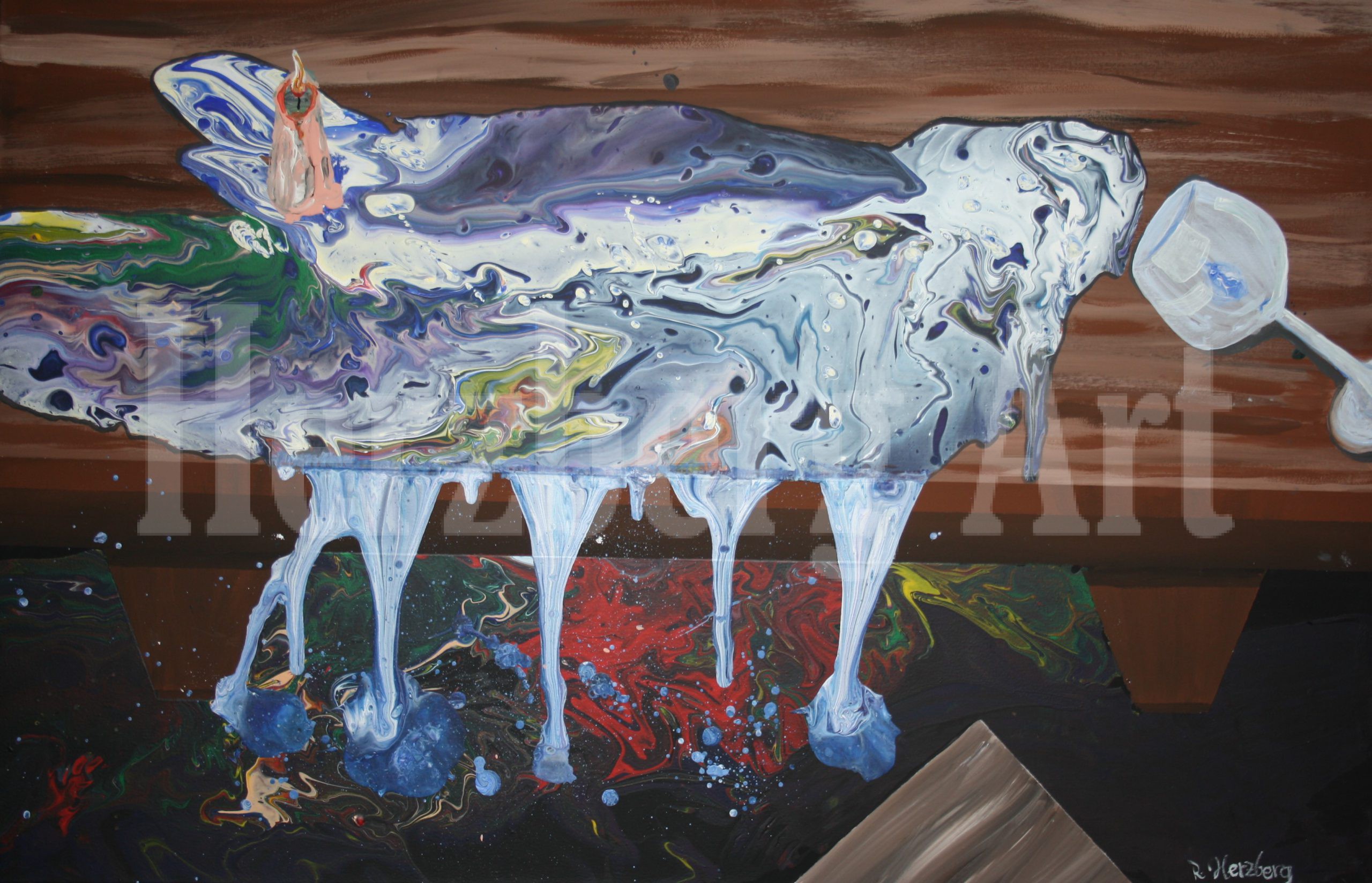 fließendes STillleben 75x115 cm